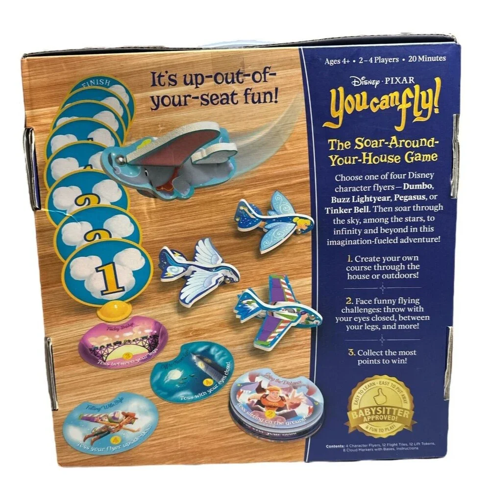 Disney PIXAR‎ You Can Fly! Board Game by Funko Games with Foam Flyers COMPLETE